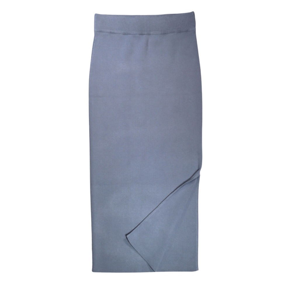 🎀 Natalie Crop Knit Maxi Skirt